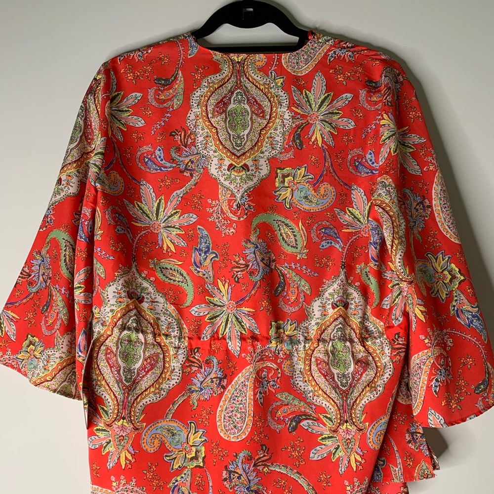 Zara Printed Top with Drawstring - Picture 4 of 8